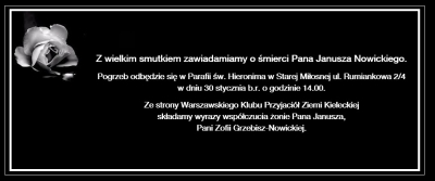 Zmarł Janusz Nowicki
